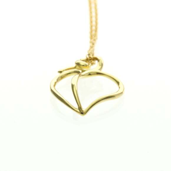 TIFFANY 18k Gold Heart Necklace